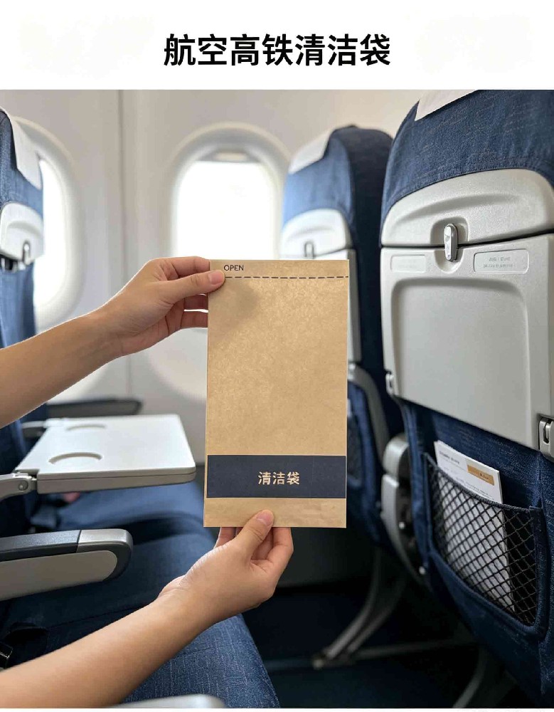 Aviation cleaning bag