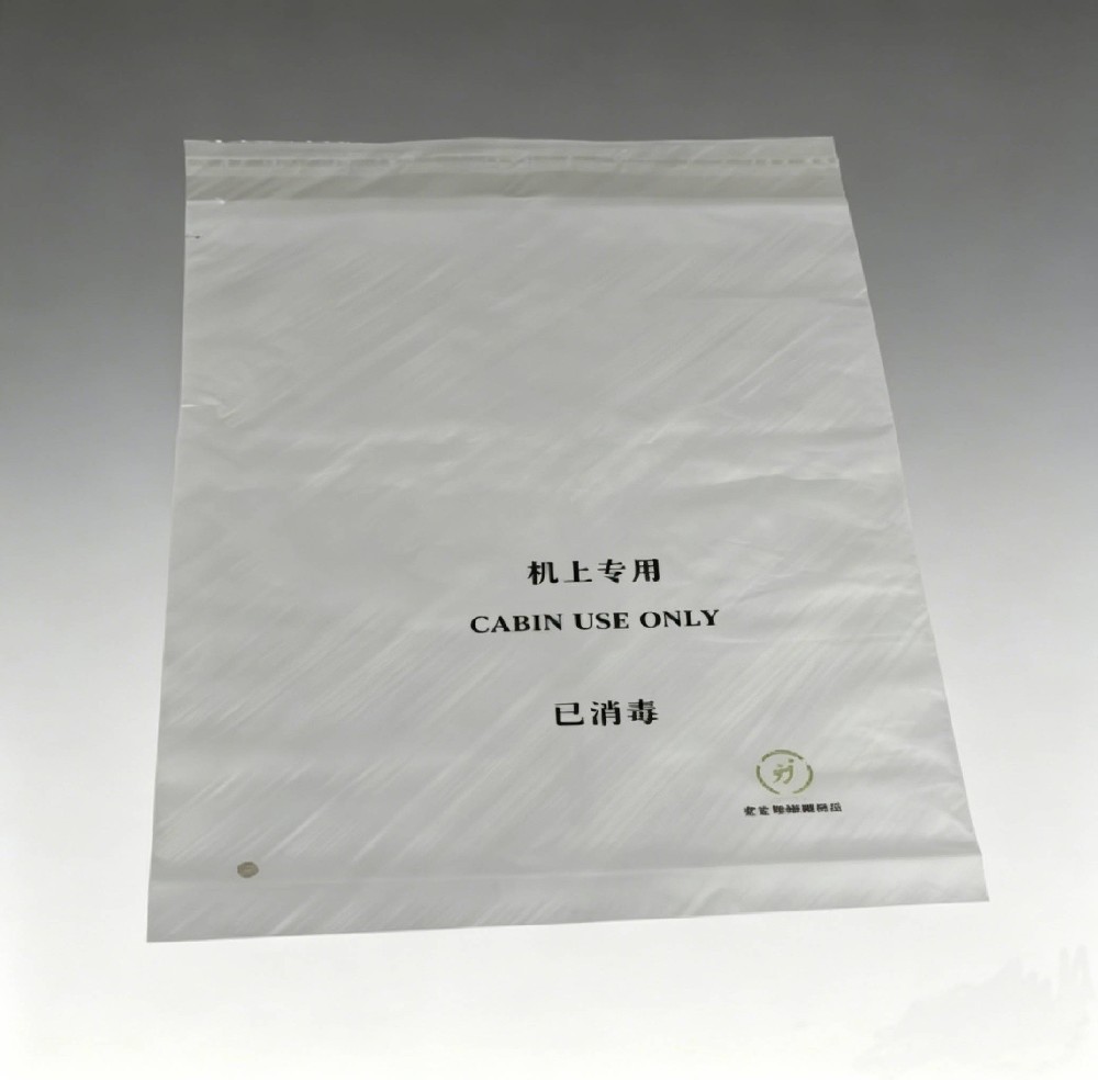 Aviation self-adhesive bag